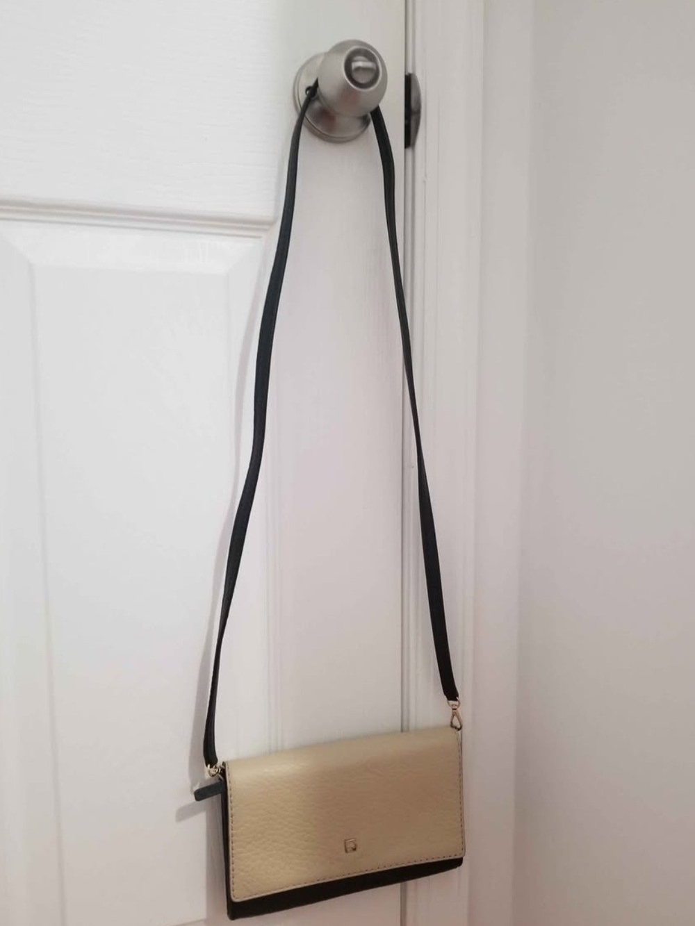 kate spade Beige and Black Crossbody Wallet
